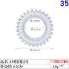 11000765#6.5 transparent phone cord