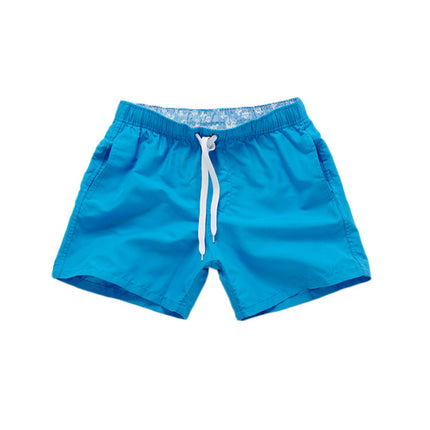 Cross-border Men's Beach Pants Plain Three-point Loose Swimming Shorts Fitness Sports Shorts Cross-border Foreign Trade Leisure Shorts