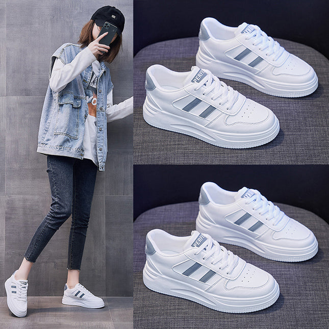 Spring and Autumn Casual Women's Board Shoes New Women's White Shoes Fashion Thick Sole Simple Women's Casual Shoes sneaker