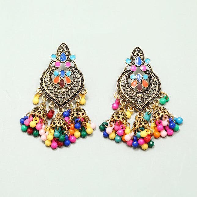 Carefully Selected Cross-Border Jewelry, European and American Fashion Tassel Earrings, Bohemian Alloy Personalized Ear Studs, Earrings, and Ear Accessories for Women