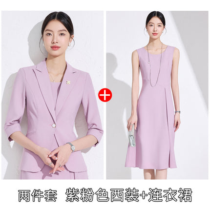 Light Workplace Suit dress suit Women's 2025 New Small Commuter High-end Suit Jacket Two-piece Set