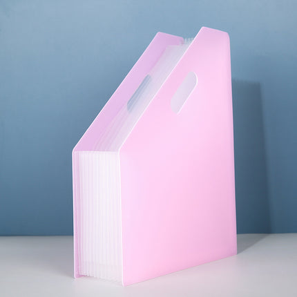 a4 Large Capacity Oblique Vertical Organ Bag Student Test Paper Storage and Arrangement Information Bag Telescopic Storage Folder