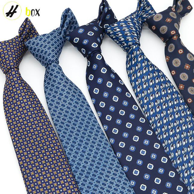 Vintage casual striped printed tie wholesale in stock fashion shirt plaid hand tie