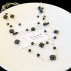 971 four-leaf clover crystal necklace