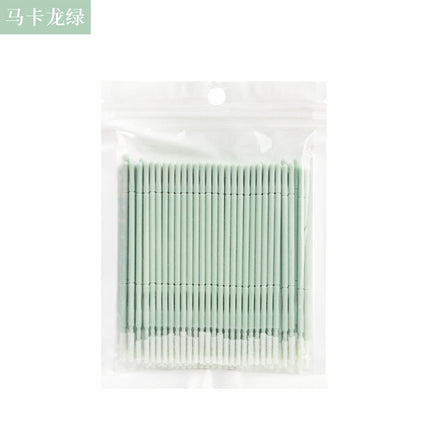 New wholesale long head cotton swab eyelash tattoo nail cleaning cotton swab eyelash disposable long thread cotton swab