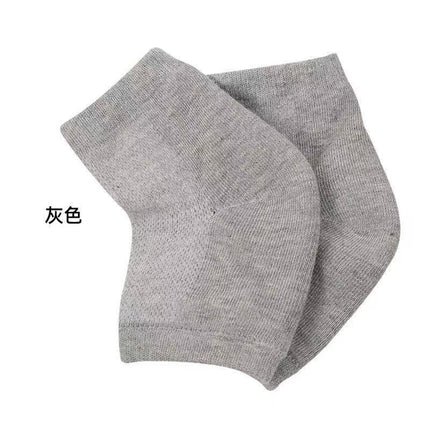 Cross-Border Wholesale Mesh Gel Heel Socks Heel Protective Cover Socks Men's and Women's Short Socks Breathable Sweat-Absorbent Anti-Crack Socks