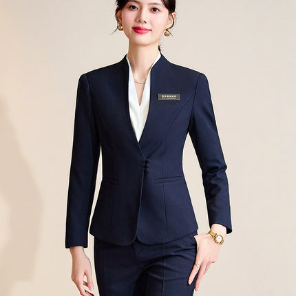 Professional Suit Vest suit Waitress Hotel Attendant Work Clothes Dental Oral Front Desk Horse Clamp Work Uniform Autumn
