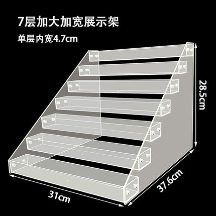 Nail Polish Display Stand Transparent Ladder Rack Nail Art Shop Display Nail Polish Layered Storage Rack Storage Rack Multi-Layer Storage Rack