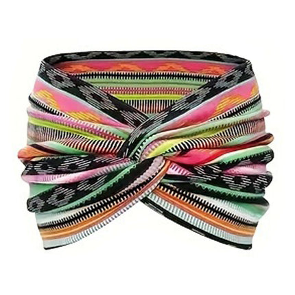Amazon Cross-border New Ultra Wide Edge Women's Elastic Knot Cross Yoga Sports Elastic Hair Accessories Hair Band Headband