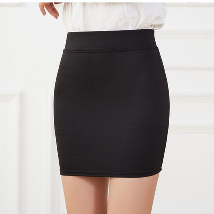 Cross-border Korean-style Women's Base Skirt Light Mature Pure Style Slim Slim-fit Stretch Hip Skirt Summer Skirt