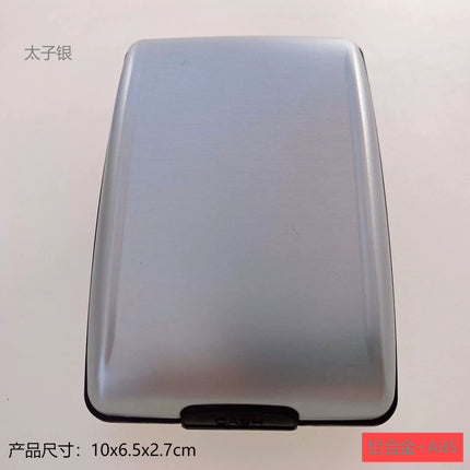 Rfid Aluminum Alloy Card Holder Multifunctional Aluminum Bank Card Holder Stylish Wallet Money Clip Bank Card Business Card Case Card Holder