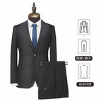 Black suit (65% antibacterial polyester 35% viscose - center back slit) / 170/84Y（46Y）