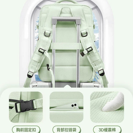 Cross-Border New Computer School Bag Multi-Functional Luggage Travel Short-Distance Business Trip Backpack Women's Large-Capacity Business Backpack