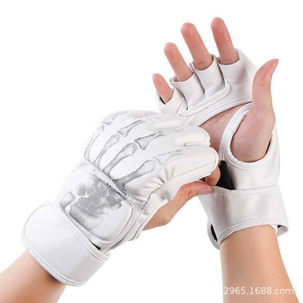 Boxing Supplies Half-Finger Boxing Gloves in Stock Wholesale Professional Boxing Gloves Fighting Sanda Fighting Sandbag Gloves