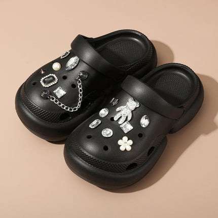 Nurse Hole Shoes Women's Summer Outer Wear EVA Fashionable Non-Slip Platform Sandals Soft Beach Shoes Baotou Slippers