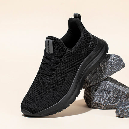 Hobibear Cross-Border Adult Mesh Sports Shoes Men's Casual Shoes Sneakers Hiking Trendyy Youth Running Shoes