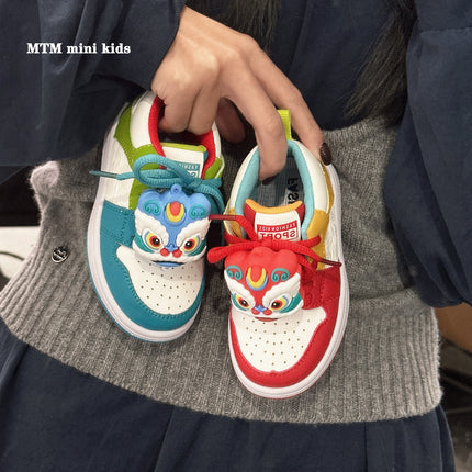 Spring Festival New Year 2025 Spring Children's sneaker Boys' Board Shoes Baby Soft Bottom Toddler Shoes Girls' Casual Shoes