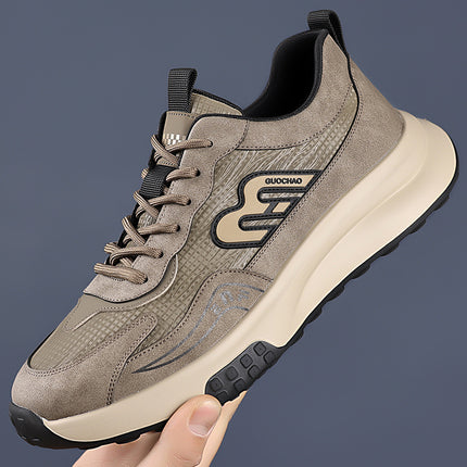 Men's Shoes Spring Sports Shoes Mesh Breathable Casual Shoes Rubber Low Heel Non-Slip Soft Sole Fashion Versatile Men's Shoes Trend