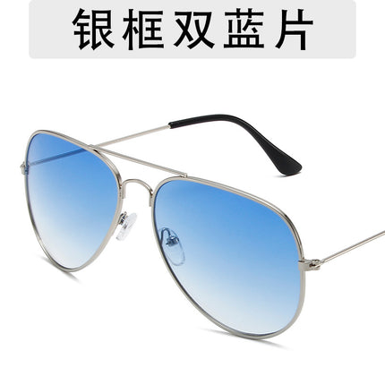3025 fashion aviator goggles men and women personalized hip-hop all-match sunglasses 3026 colorful ocean sunglasses