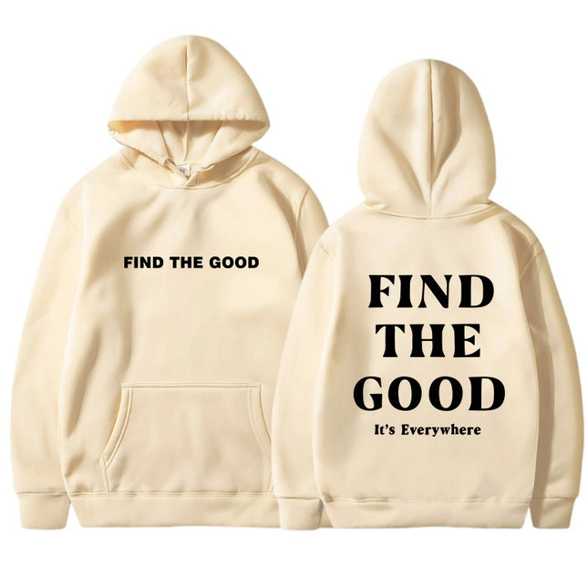 Foreign Trade Women's Velvet Sweatshirt Plain Letter Print Kangaroo Flap Pocket Pants Drawstring Print Hoodie