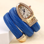 Blue, white dial
