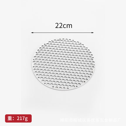 Round Carbon Grill Net Commercial Barbecue Grate Thickened Grill Net Round Grill Plate