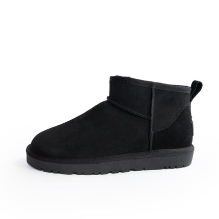 Classic Snow Boots Women's Mini Winter Non-slip Warm Sheepskin One-piece Flat Thickened Wool Snow Boots