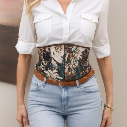 New Brown Short Women's Waist Cover Waist Clip Belt Body Dress Amazon temu Cross-border Supply