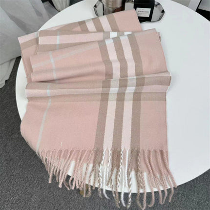 Autumn and winter European and American classic plaid pattern all-match fashion simple wool thick warm extended scarf shawl