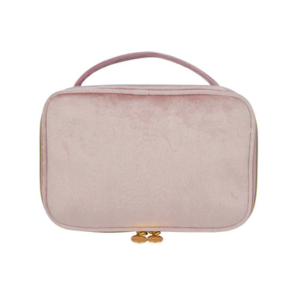 Cross-border fashion flannel cosmetic case large capacity high sense multi-functional convenient portable cosmetic case a batch