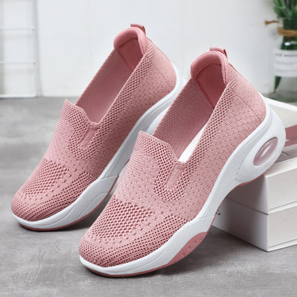 Women's Shoes 2026 Summer New Style Mesh Breathable Casual Slip-On Mesh Shoes Versatile Soft Sole Comfortable Mom Shoes