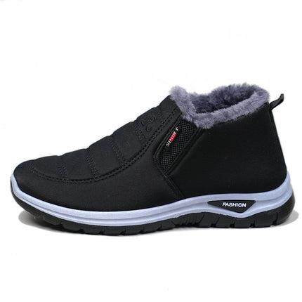 Winter New Cotton Boots Thickened Warm Boots Waterproof Non-slip Snow Boots for Men and Women Middle-aged Old Beijing Cotton Boots
