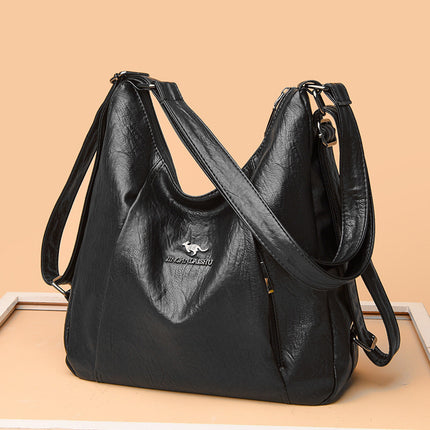 Women's Backpack New Fashion Middle-aged Mother Bag Multi-back Shoulder Bag Large Capacity All-match Commuter Crossbody Bag