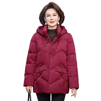 2025 Grandma Jacket Elderly Mother down Jacket New Winter Clothing Thickeneded Winter Women's Clothing Middle-Aged and Elderly