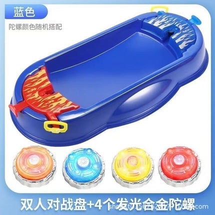 Battle disc children's battle alloy cable gyro luminous boy cheap gyro parent-child interactive toy battle