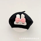Rabbit logo beret-black / 3-48 months