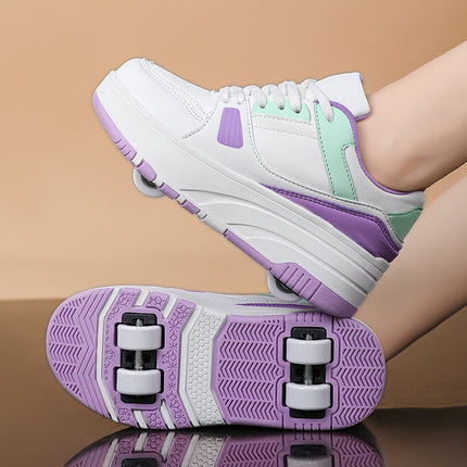 Student heelloo shoes four-wheel children's wheel skates for men and women removable ultra-light version shoes with wheels spot wholesale