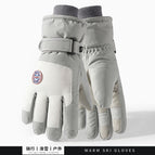 Side mark ski 3d curved finger [female] gray and white / One size fits all