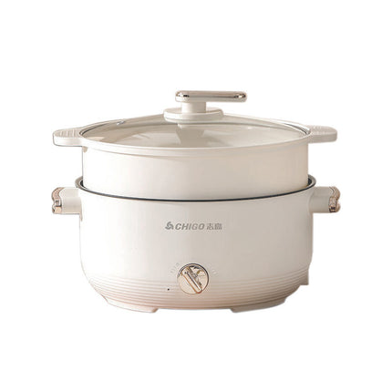 Chigo Electric Hot Pot Household Cooking Pot Frying Non-Stick Pot Dormitory Small Electric Pot Student Kitchen Electric Hot Pot Electric Cooking Pot