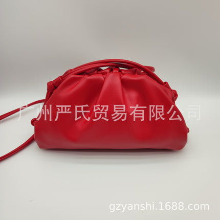 2022 New Cloud Bag Cross-border Women's Bag Pleated Dumpling Bag Autumn and Winter Fashion Shoulder Crossbody Bag Handbag Women's Bag