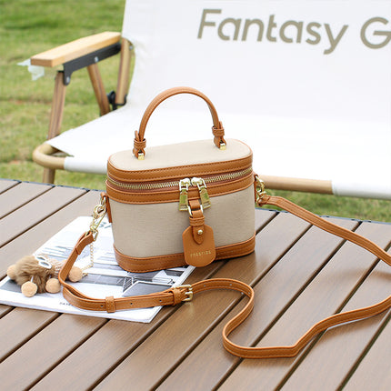 Advanced Texture Bag 2025 New Niche Design Makeup Box Bag Crosbody Portable Bucket Bag Without Pendant