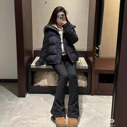 Sleek City In-Stock Winter Five-Panel down Jacket Coat Warm Hooded Women's