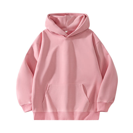 Light Gray 500g Heavyweight Round Neck Pullover Sweatshirt for Men and Women Japanese Style Style Loose Casual Versatile Long-Sleeved Top Autumn and Winter