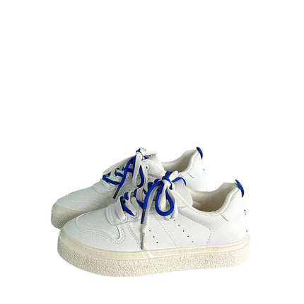 2762 Women's White Shoes 2024 Spring Waterproof Low-Top Thick-Soled Shallow Mouth Hollow Versatile Casual Shoes Breathable and Comfortable