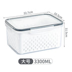 Large + drain basket (grey)