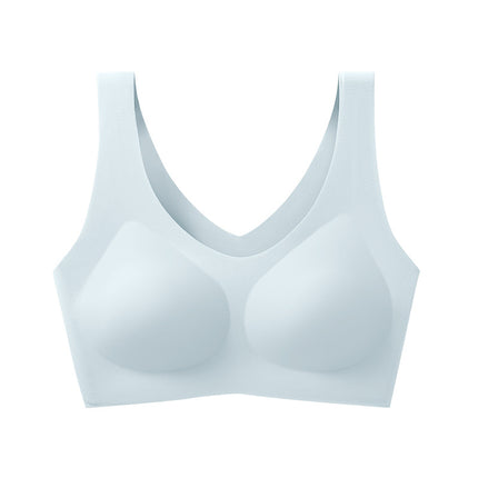 5Ut Genuine Fixed Cup Large Size Bra Without Rims for Women with Big Breasts Showing Small Breasts Seamless Cup All-In-One Vest for Women