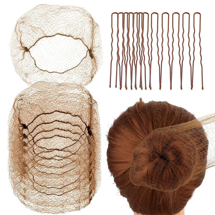 Hair Maker Dance Net Bag Ball Head Pan Head Stewardess Head Flower Hair Invisible Hair Net Wig Disposable Wig
