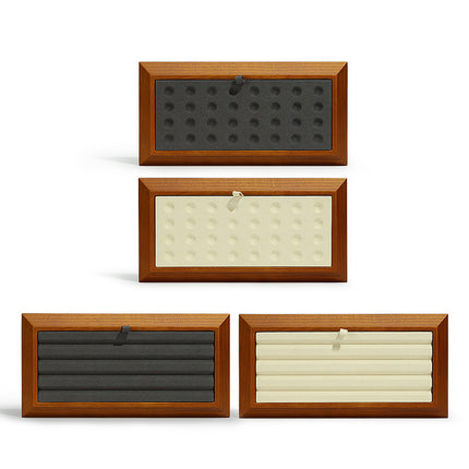 Yayu solid wood bare Diamond Pearl plate jewelry tray jewelry display plate Diamond bare Diamond Wenwan gem storage tray