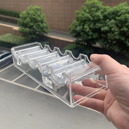 5 transparent thick material with lock chip rack tray storage box can hold 39/40/43/45/50mm chips