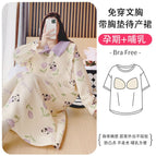 6651 blue rose panda [with chest pad] / L